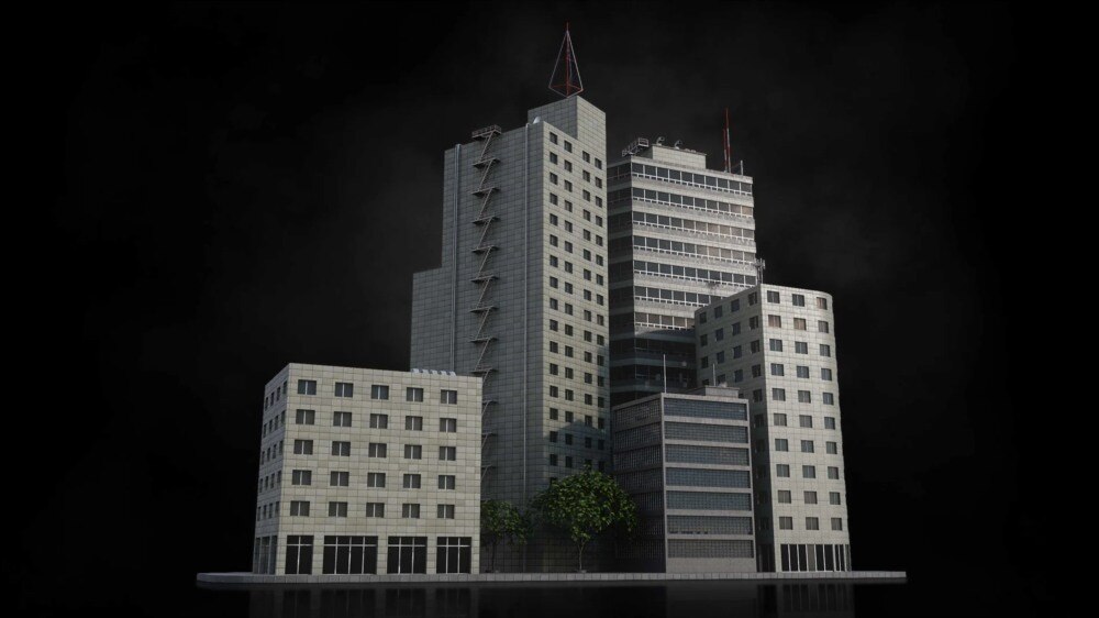 Neo Tokyo 未来都市3D资产包｜57个高精度赛博朋克建筑模型 - GFXHUB