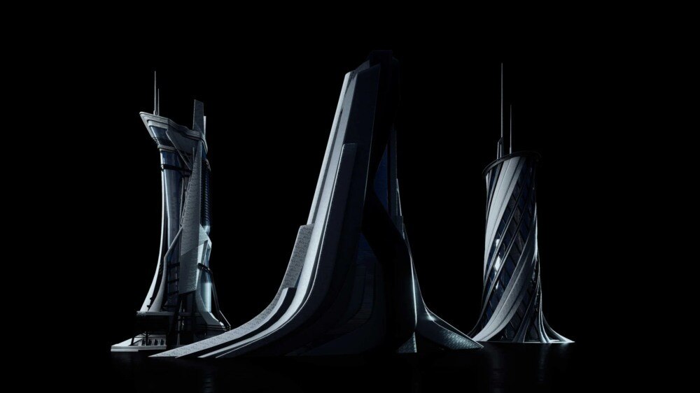 Utopia 未来乌托邦3D资产包｜31个异形建筑3D模型 - GFXHUB