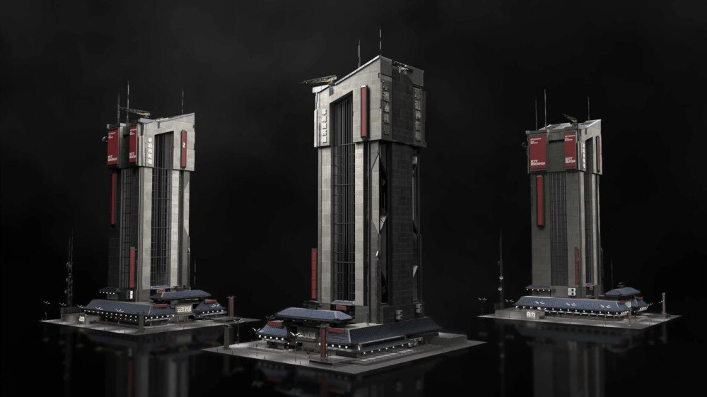 Neo Shanghai 上海未来东方巨城3D资产包｜76个高密度城市模型 - GFXHUB