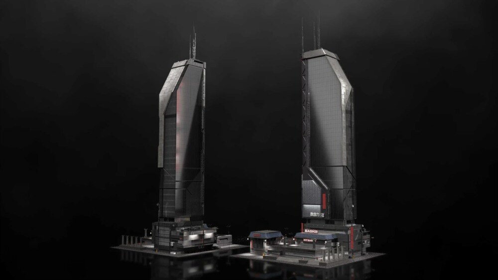 Neo Shanghai 上海未来东方巨城3D资产包｜76个高密度城市模型 - GFXHUB