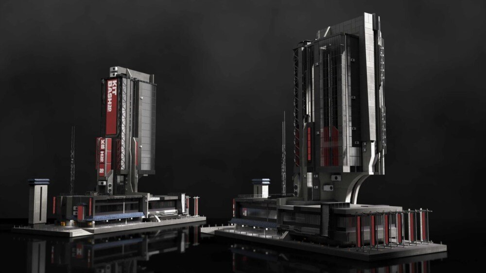 Neo Shanghai 上海未来东方巨城3D资产包｜76个高密度城市模型 - GFXHUB