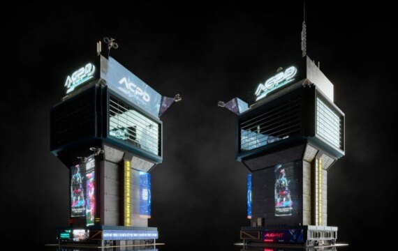 赛博朋克都市3D模型资产包 Kitbash3d – CyberPunk - GFXHUB