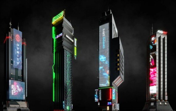 赛博朋克都市3D模型资产包 Kitbash3d – CyberPunk - GFXHUB