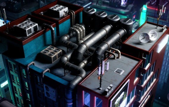 赛博朋克都市3D模型资产包 Kitbash3d – CyberPunk - GFXHUB