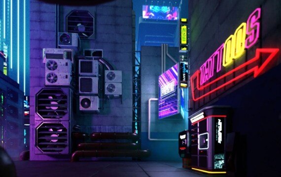 赛博朋克都市3D模型资产包 Kitbash3d – CyberPunk - GFXHUB
