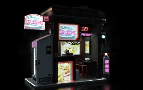 Cyber Streets 赛博朋克3D资产包｜114个未来都市建筑3D模型 · 全格式兼容 - GFXHUB