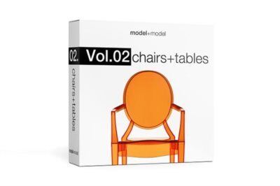 高精度椅子3Dmax模型 Model+Model Vol 02 Chairs+tables