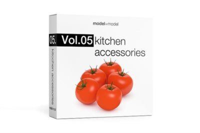 高精度餐具食品3d模型 Model+Model Vol 05 Kitchen Accessories
