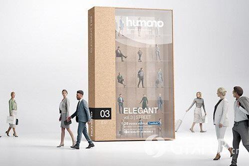 优雅的商务人士3D模型 Humano 3D People Vol. 03 Elegant