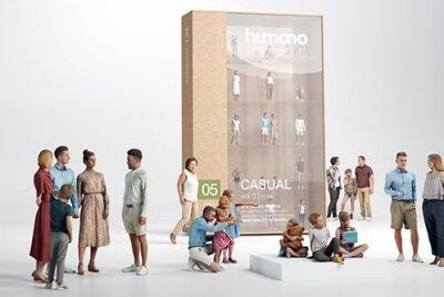 高精度居家生活休闲成人和儿童人物3D模型 Humano 3D People Vol. 05 Casual (MAX\FBX\OBJ)