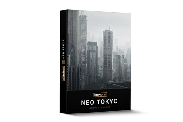 东京城市建筑3D模型 Kitbash3D - Neo Tokyo (MAOBJFBX)