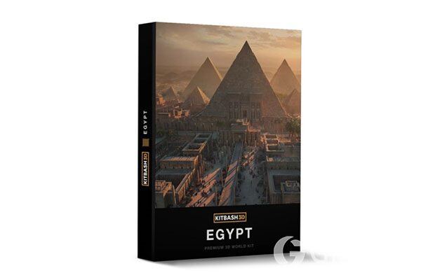 埃及金字塔3D模型 Kitbash3D - Egypt (MAXMAOBJFBX)