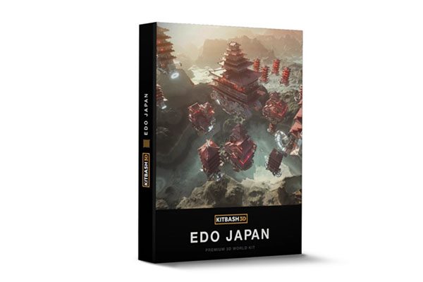 古代日本建筑3D模型 Kitbash3D - Edo Japan (MAOBJFBX)