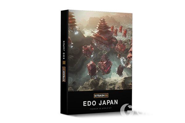 古代日本建筑3D模型 Kitbash3D - Edo Japan (MAOBJFBX)
