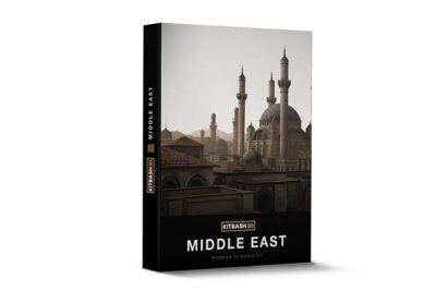 中东建筑场景3D模型 Kitbash3D – Middle East (MA\OBJ\FBX)