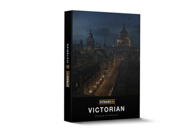 维多利亚风格建筑3d模型 Kitbash3D – Victorian (MA\OBJ\FBX)