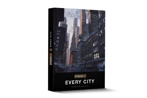 摩天大楼城市塔楼和建筑物3D模型 Kitbash3d - EveryCity (MAXOBJFBX)