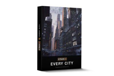 摩天大楼城市塔楼和建筑物3D模型 Kitbash3d – EveryCity (MAX\OBJ\FBX)