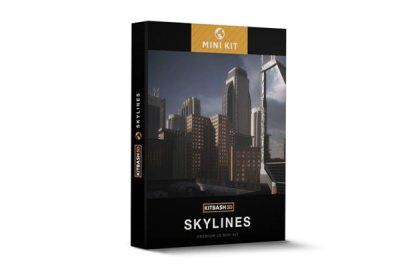 现代高楼大厦3D模型 KitBash3D – Mini Kit Skylines (MAX/OBJ/FBX/MTL)