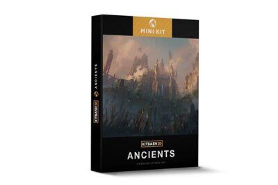 古老奇幻建筑3D模型 KitBash3D – Mini Kit – Ancients (OBJ\FBX\MAX)