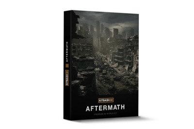 战后废墟建筑3D模型 KitBash3D – Aftermath (OBJ/FBX/MAX/MTL)