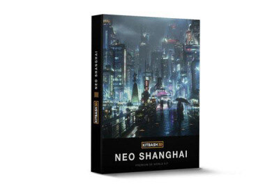 科幻上海未来巨型城市 Kitbash3D – Neo Shanghai (MAX\FBX\OBJ)