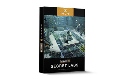 真空密封室粒子对撞机服务器X射线机 Kitbash3D – Props Secret Labs (FBX\OBJ)