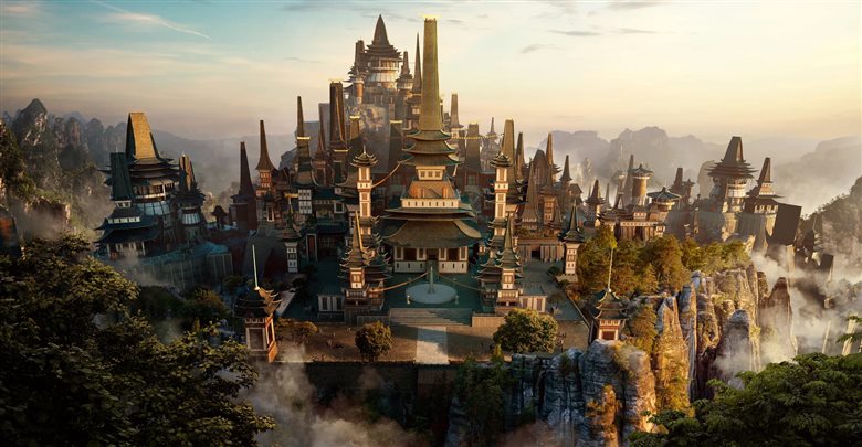 香格里拉古代民间寺庙3D模型 Kitbash3D - Shangri La (MAXC4DMAFBXOBJ)
