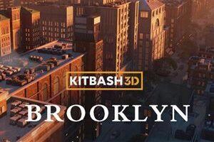 住宅建筑摩天大楼城市街区3D模型 Kitbash3D – Brooklyn (MAX\C4D\FBX\OBJ)
