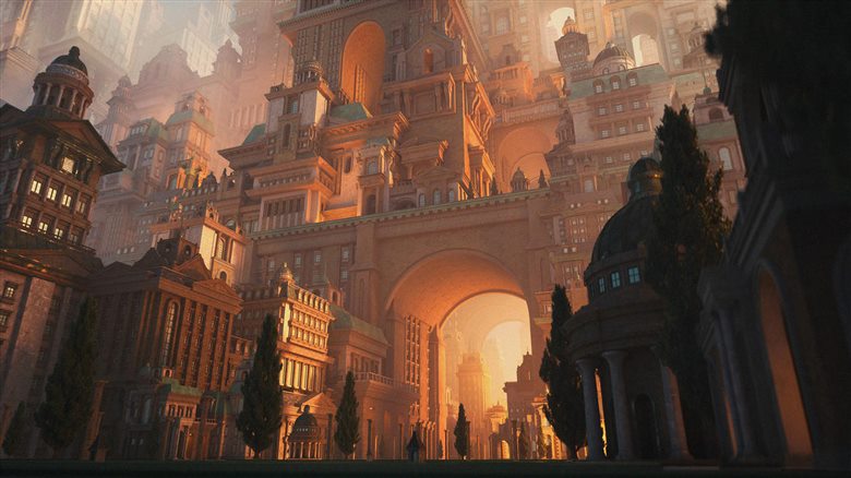 市政广场新古典幻想城市3D模型 Kitbash3D - Colonial (MAMAXC4DBLENDFBXOBJ)