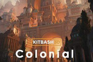 市政广场新古典幻想城市3D模型 Kitbash3D – Colonial (MA\MAX\C4D\BLEND\FBX\OBJ)