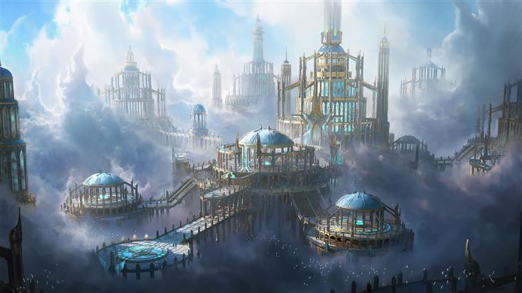 梦幻世界神话城堡3D 模型 Kitbash3D - Elysium (MAMAXC4DHIP)