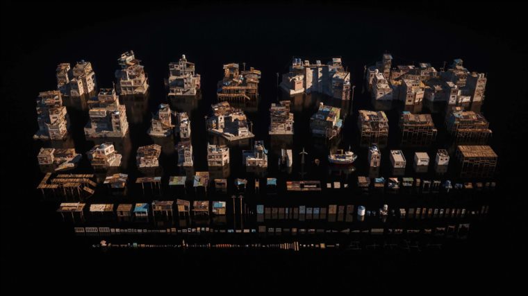 临时住宅城中村平民窟3D模型 Kitbash3D – Favelas