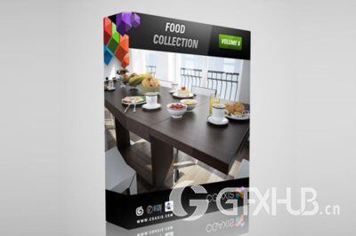 CGAxis第8卷食品3D模型 CGAxis Models Volume 8 Food