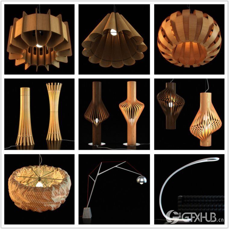 CGAxis第9卷灯具3D模型 CGAxis Models Volume 9 Lighting