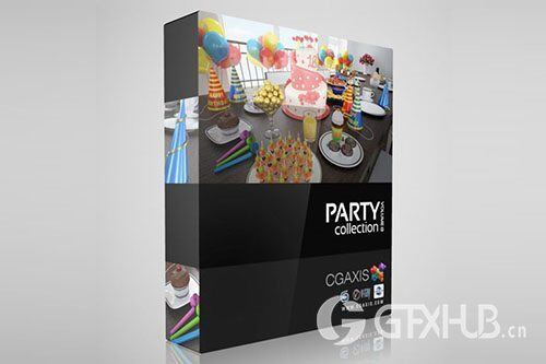 CGAxis第13卷派对食品3D模型 CGAxis Models Volume 13 Party