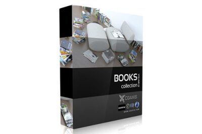 CGAxis第23卷书籍杂志3D模型 CGAxis Models Volume 23 Books