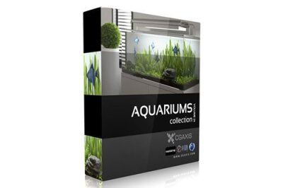 CGAxis第24卷水族馆鱼缸3D模型 CGAxis Models Volume 24 Aquariums