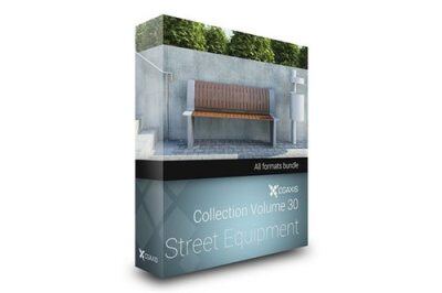 CGAxis第30卷街道设备3D模型 CGAxis Models Volume 30 Street Equipment