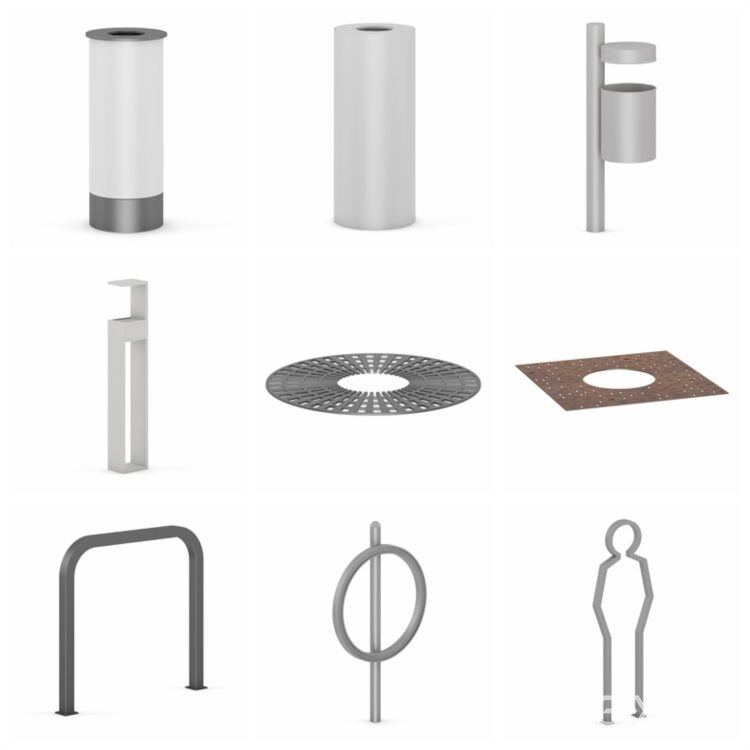 CGAxis第30卷街道设备3D模型 CGAxis Models Volume 30 Street Equipment