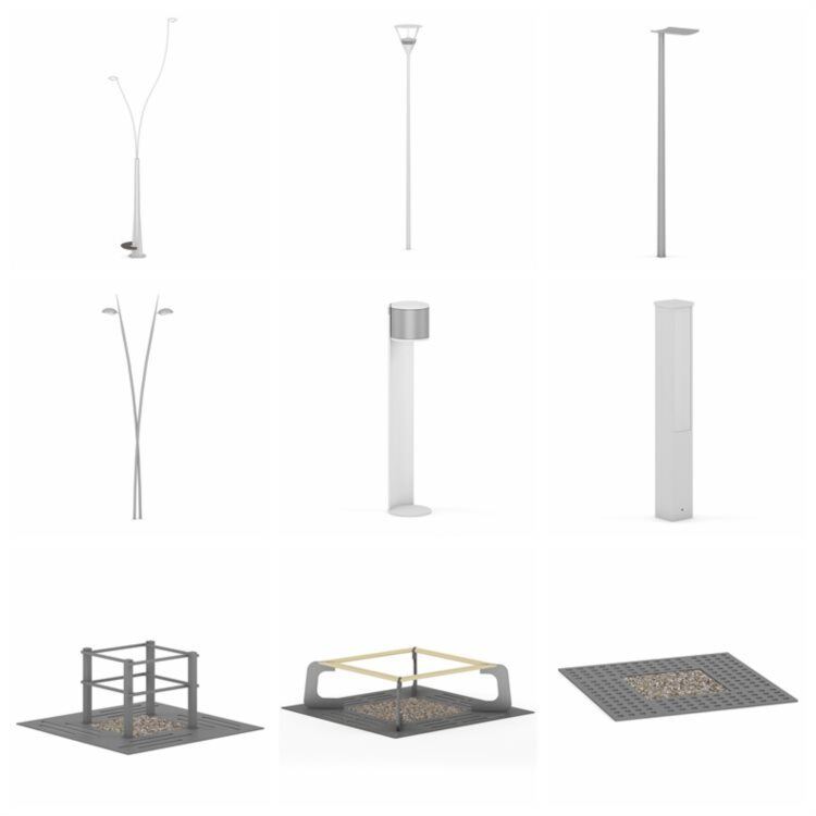 CGAxis第30卷街道设备3D模型 CGAxis Models Volume 30 Street Equipment