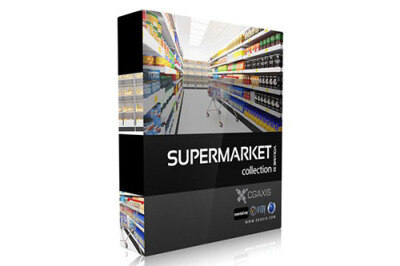 CGAxis第32卷超市货架商品3D模型 CGAxis Models Volume 32 Supermarket