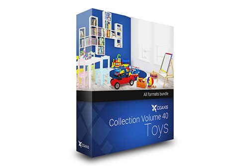 CGAxis第40卷儿童玩具3D模型 CGAxis Models Volume 40 Toys