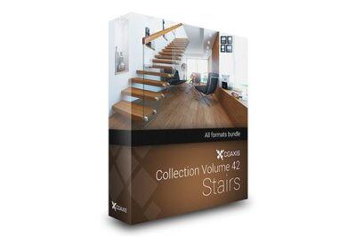 CGAxis第42卷楼梯3D模型 CGAxis Models Volume 42 Stairs