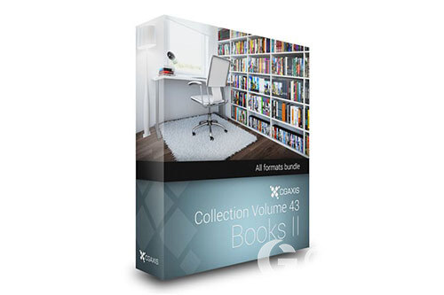 CGAxis第43卷书籍3D模型 CGAxis Models Volume 43 Books II