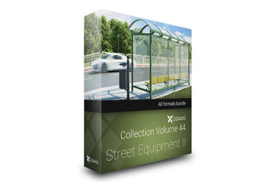 CGAxis第44卷街道设备3D模型 CGAxis Models Volume 44 Street Equipment II
