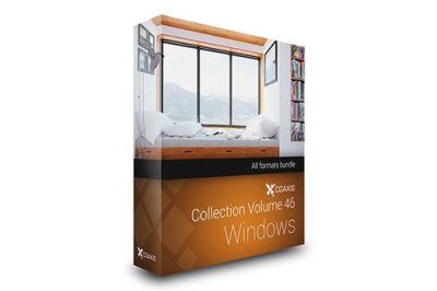 CGAxis第46卷窗户3D模型 CGAxis Models Volume 46 3D Windows