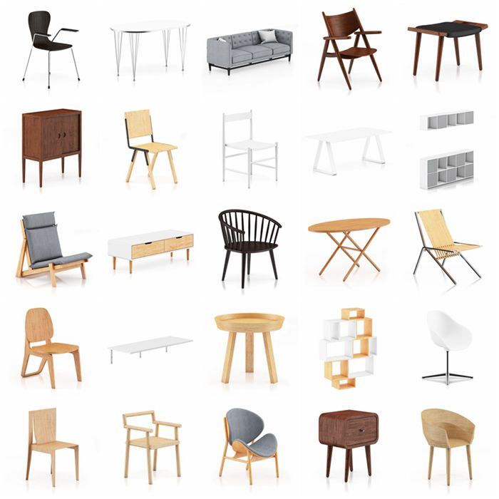 CGAxis第48卷现代家具3D模型 CGAxis Models Volume 48 3D Modern Furniture