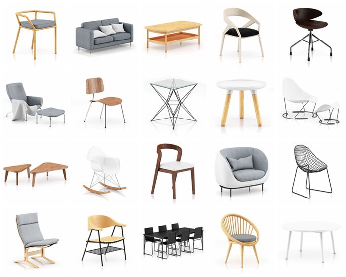 CGAxis第48卷现代家具3D模型 CGAxis Models Volume 48 3D Modern Furniture