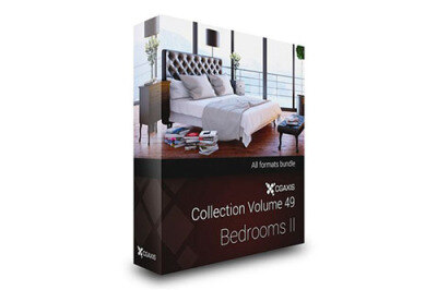 CGAxis第49卷卧室3D模型 CGAxis Models Volume 49 3D Bedrooms II